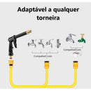 Bico Esguicho de Alta Pressão Mangueira Ducha 6 Formas Jato Bico Com Armazenamento Espuma