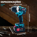 ~ Chave de Impacto Sem Fio Brushless 68V Profissional + 2 BATERIAS DE BRINDE!
